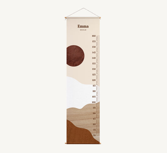 Groeimeter - Landschap natuurtinten Beige