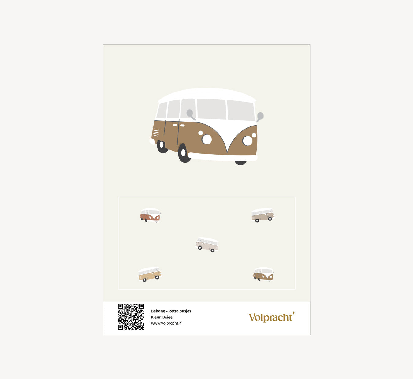 Behang - Retro busjes