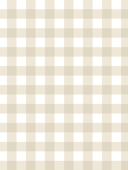 Motiv der Tapete „Picknick“ in Beige aus der Nähe