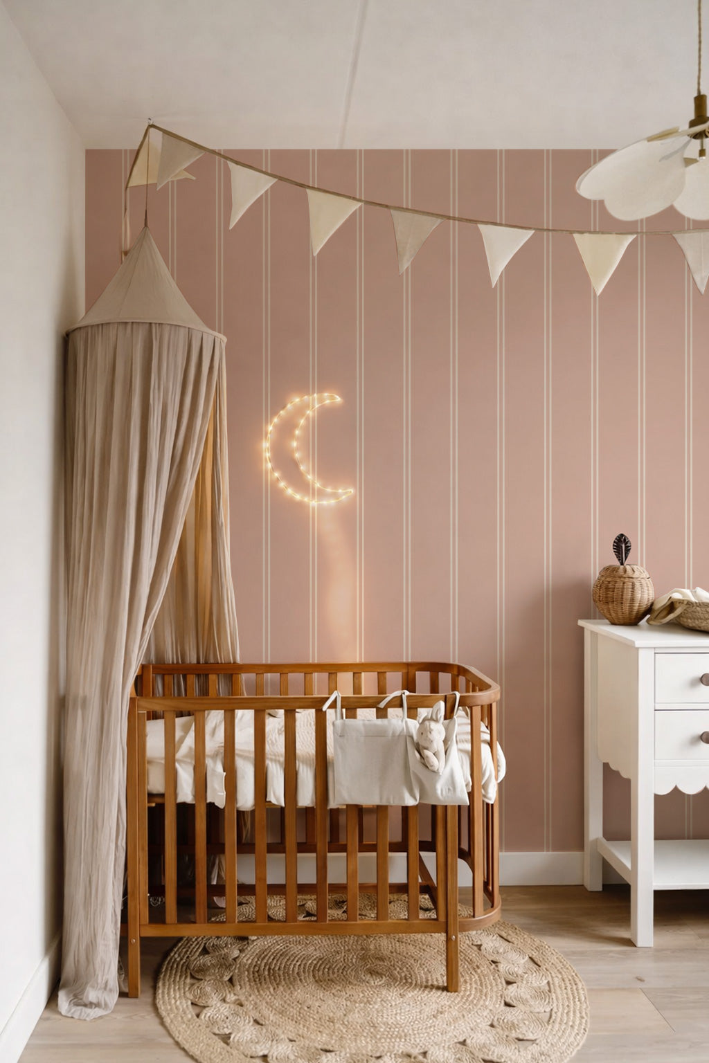 Behang - Dubbele strepen